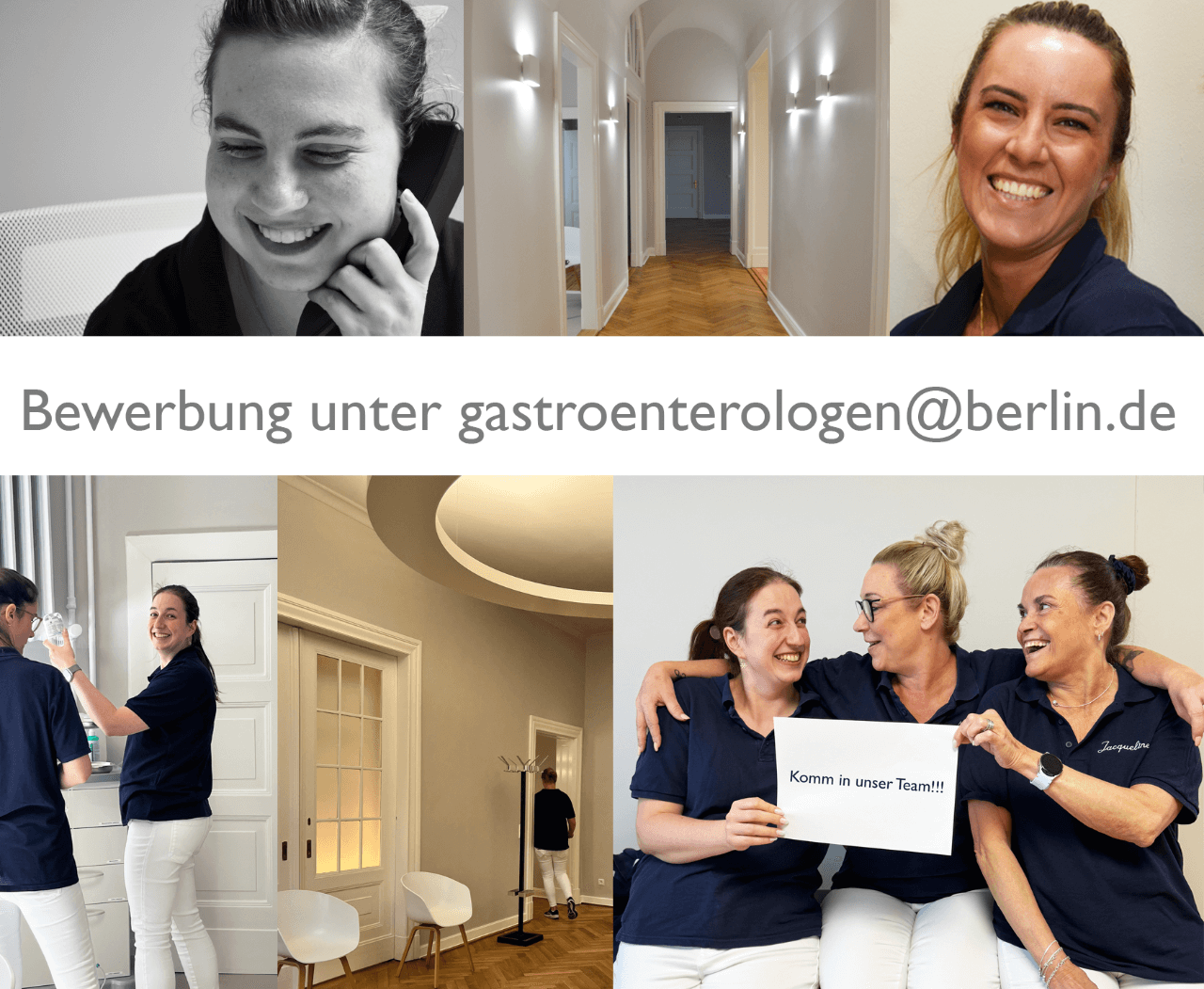 Bewerbung unter gastroenterologen@berlin.de